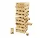 Juego Jenga Madera Bloques Torre Equilibrio Familia