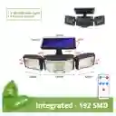 Lámpara Led Solar 192 Led 3 Cabezas Jardín Patio Exterior