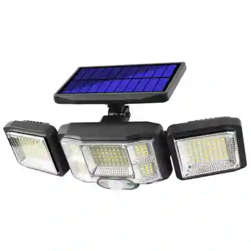 Lámpara Led Solar 192 Led 3 Cabezas Jardín Patio Exterior