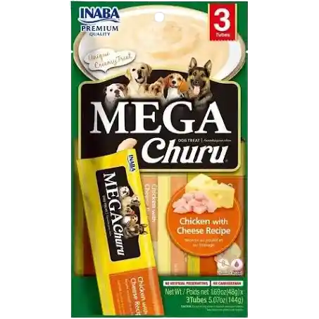 Mega Churu Dog Chicken With Pumpkin Recipe / Bolsa 3 Unidades X 48 Gr