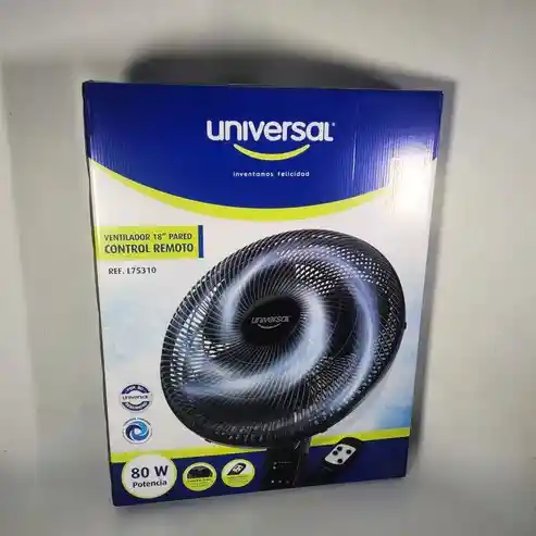 Ventilador Universal De Pared 18" Con Control