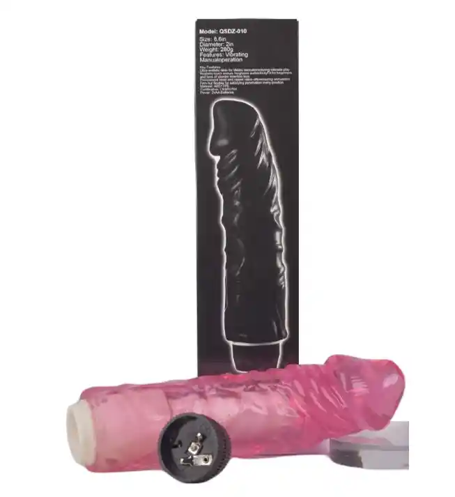 Vibrador Fucsia 19x5 Cms Pene Venoso Flexible