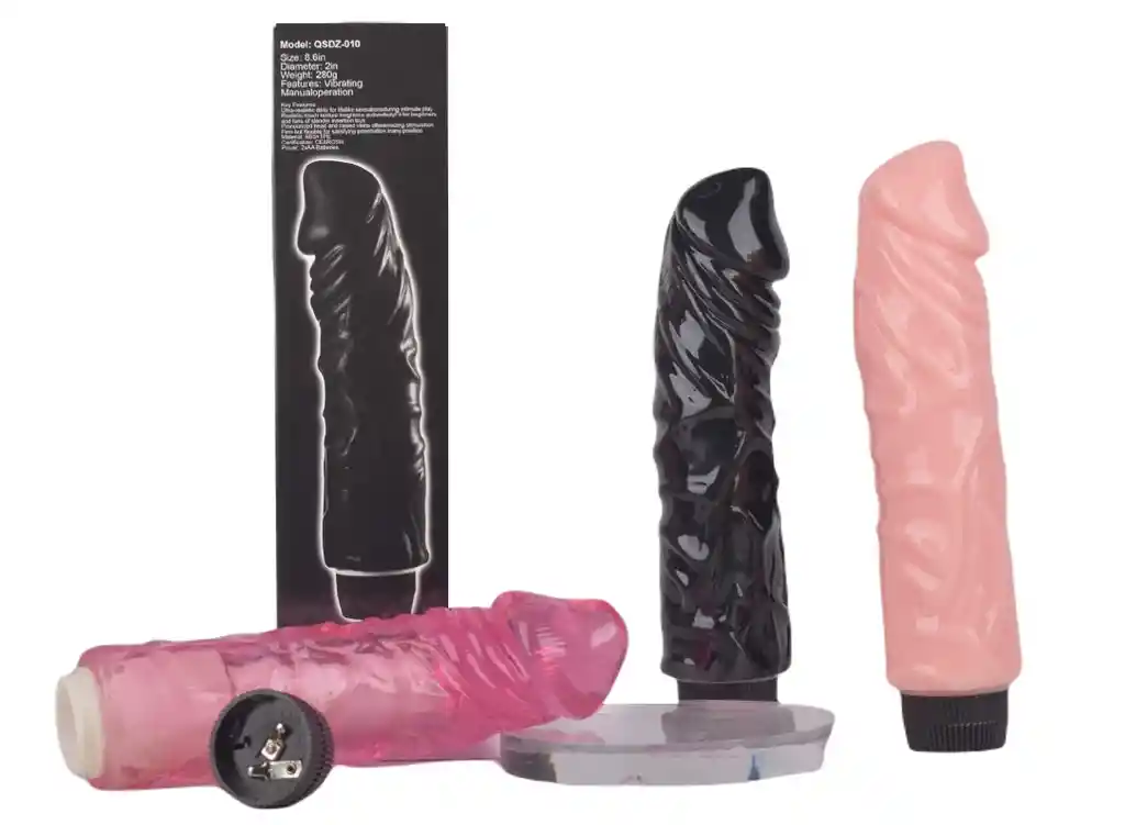 Vibrador Fucsia 19x5 Cms Pene Venoso Flexible