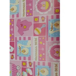 Papel Regalo Baby Shower Niña X3 Unidades