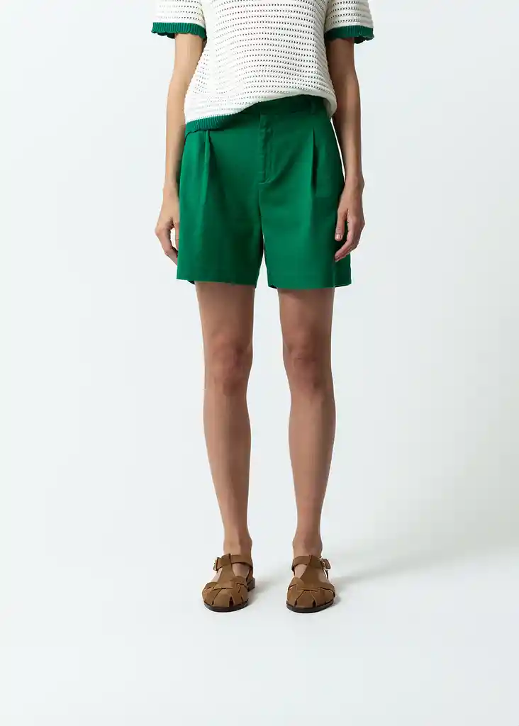 Short Jazmin Mujer Verde Bósforo Talla 8 459f342 Naf Naf