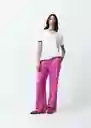 Pantalón Lottie Mujer Rosa Primavera Talla 12 439f347 Naf Naf