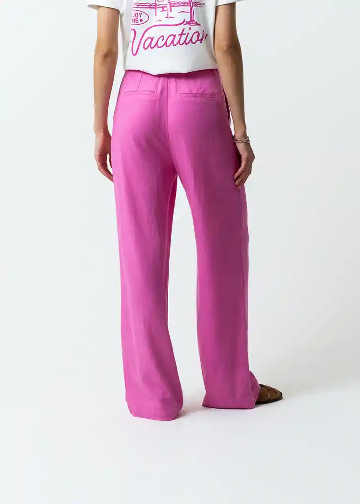 Pantalón Lottie Mujer Rosa Primavera Talla 12 439f347 Naf Naf