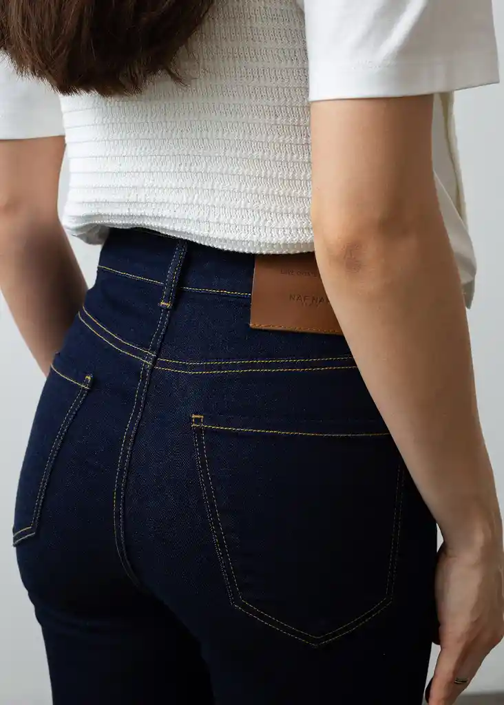 Jean Mujer Azul Índigo Medio Talla 12 499f040 Naf Naf