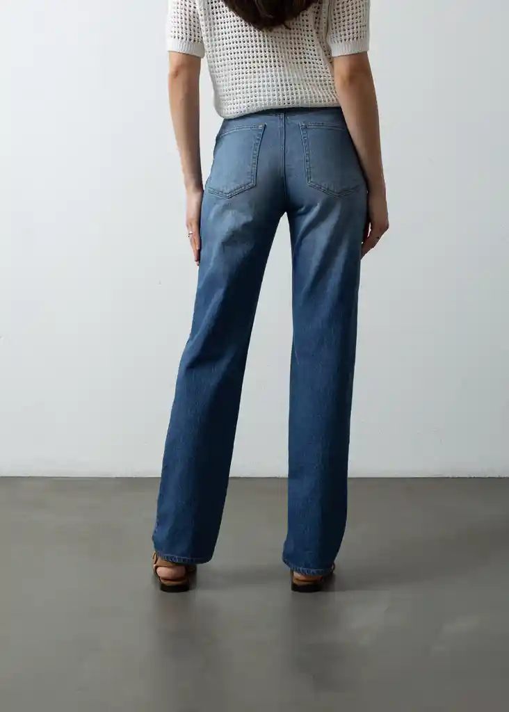 Jean Cannie Mujer Azul Índigo Medio Talla 14 499f345 Naf Naf