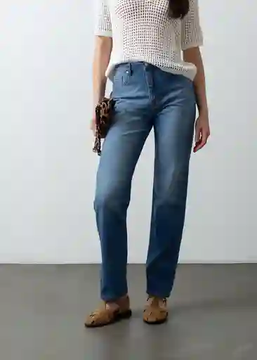 Jean Cannie Mujer Azul Índigo Medio Talla 14 499f345 Naf Naf