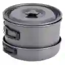 Set Cocina Camping Porta Comidas Olla Sarten Menaje