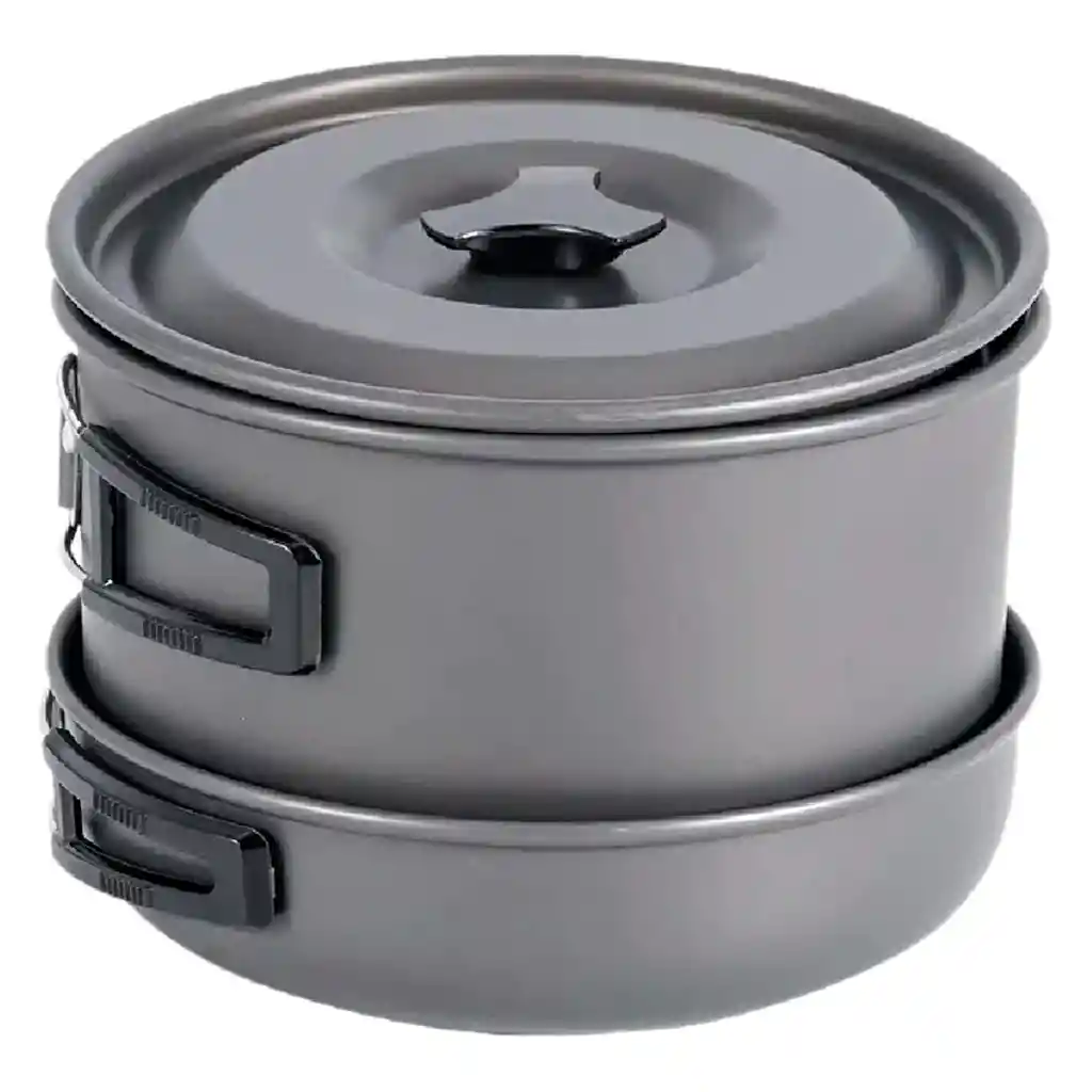 Set Cocina Camping Porta Comidas Olla Sarten Menaje