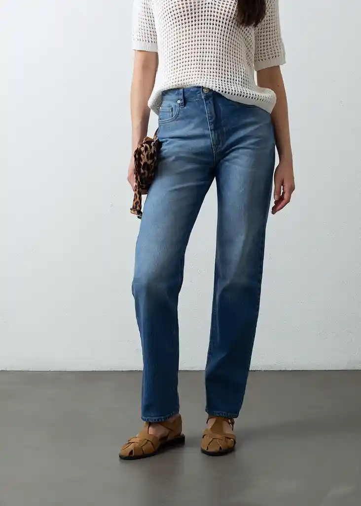 Jean Cannie Mujer Azul Índigo Medio Talla 4 499f345 Naf Naf