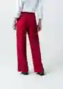 Pantalón Flora Mujer Rojo Rio Oscuro Talla 10 039f350 Naf Naf