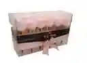 Caja Acrílico Por 12 Rosas Preservadas Rosado