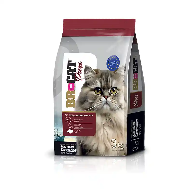 Br Gato Castrado Atun X 3 Kg