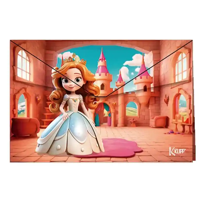 Carpeta Escolar Fuelle Plastica Niña Klipp