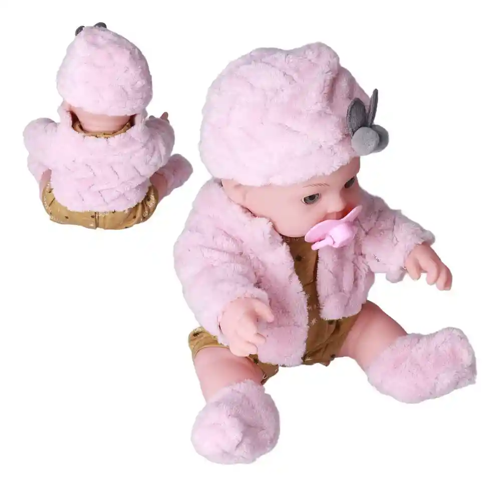 Juguete Muñeca Realista Estilo Bebé Con Chupo Para Niñas