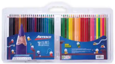 Colores X 48 Und 4 Mm Triangulares Largo Artesco