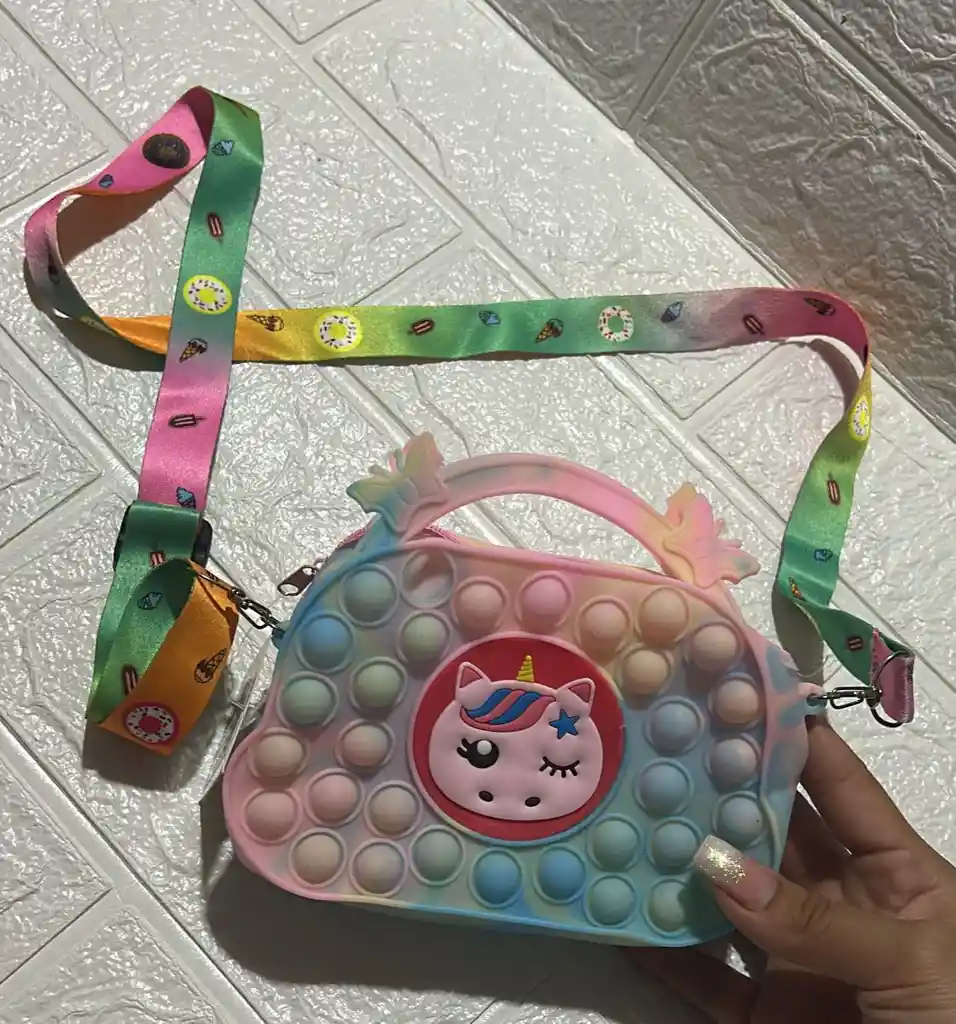 Bolso Pop Pit Pequeño Con Cuerda Graduable