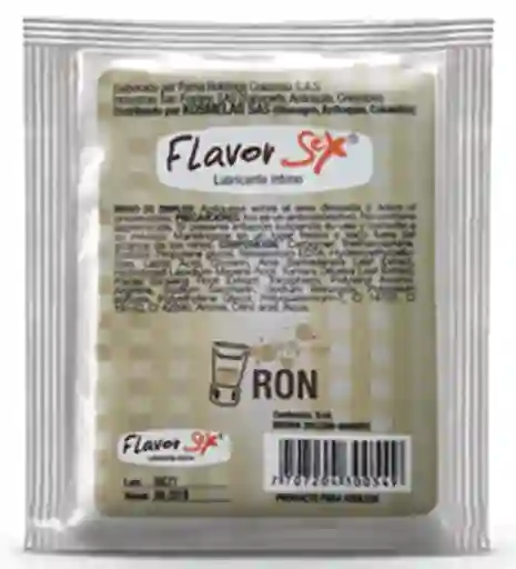 Lubricante Intimo Caliente Ron Sachet 5 G Flavor