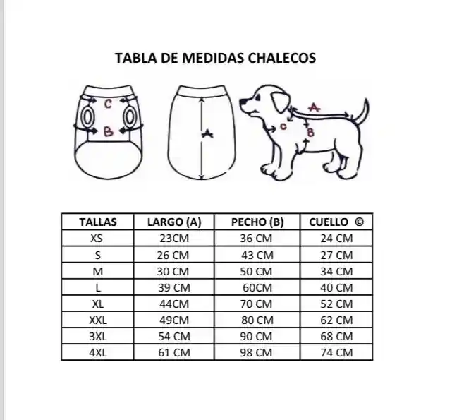 Chaleco Térmico Para Perro - Azul Claro Talla Xl