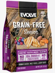 Evolve Dog Grain Free Senior Pollo 12.7 Kg