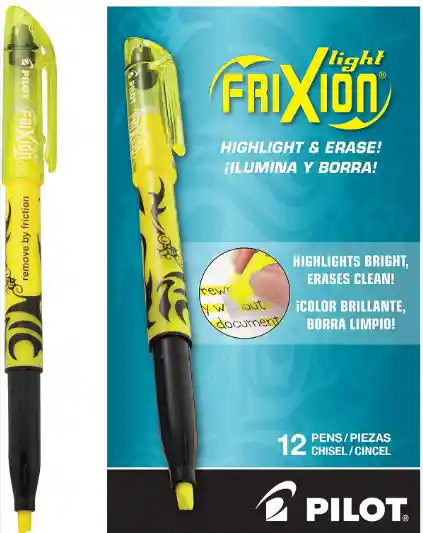 Resaltador Borrable Frixion Amarillo Pilot