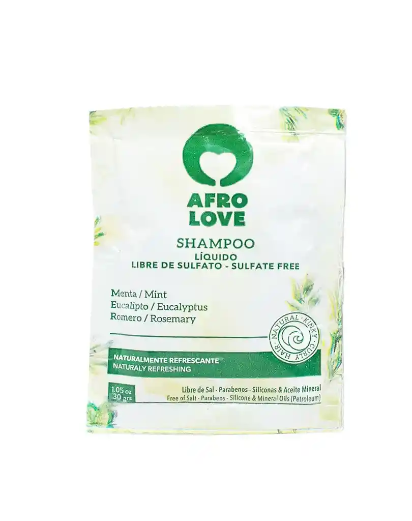 Sachets Shampoo Sulfante Free Afro Love