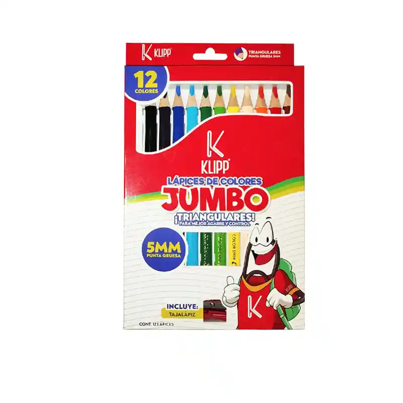 Color Jumbo Unipunta *12 5mm +tajalapiz Klipp