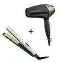 Combo Plancha Alisa Remington S9960 + Secador Remington Aguacate D13a