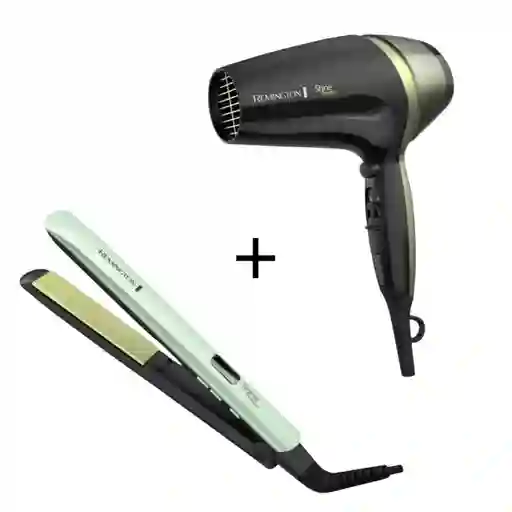 Combo Plancha Alisa Remington S9960 + Secador Remington Aguacate D13a