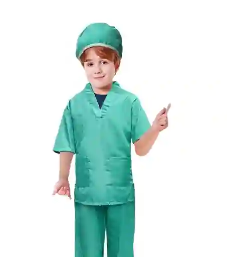 Juego Didáctico Disfraz Doctor Gorro Y Tapaboca Para Niños