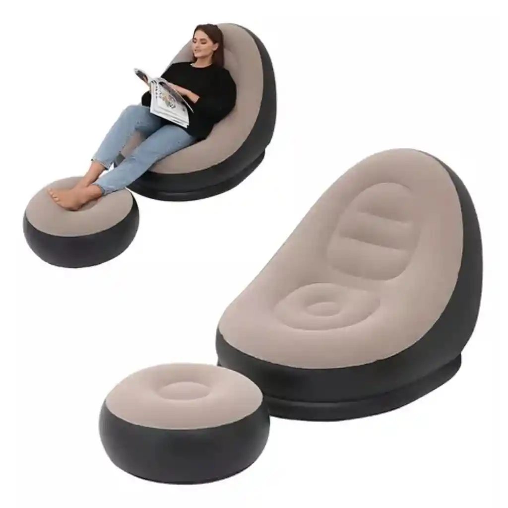 Silla De Descanso Inflable, Sofá Plegable Porta