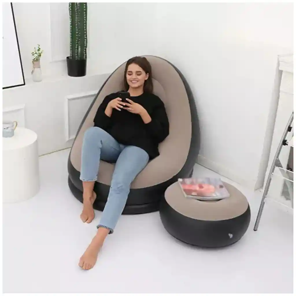 Silla De Descanso Inflable, Sofá Plegable Porta