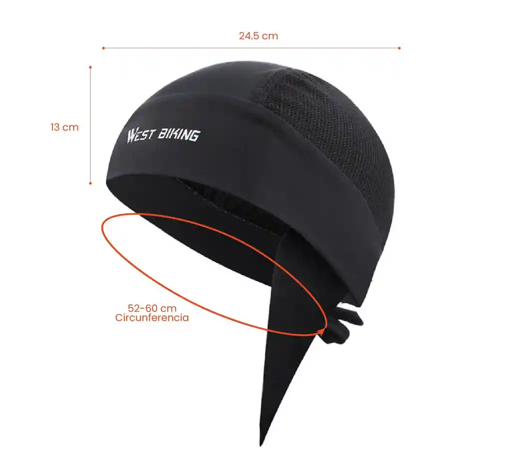 Gorro Siclismo Micromalla Traspirable Ajustable