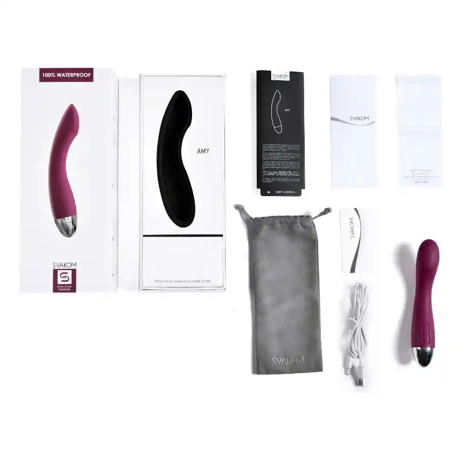 Vibrador Punto G Amy Morado Svakom