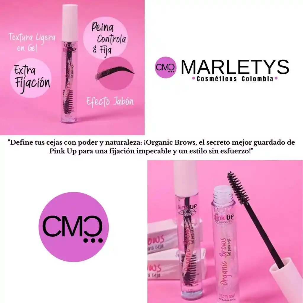 Gel Cejas Organic Brow Pink Up