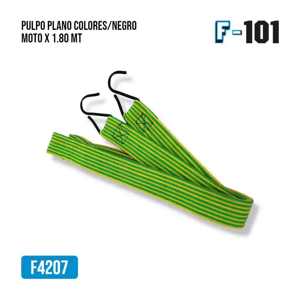 Pulpo Plano Colores Moto X 1.80 Mt