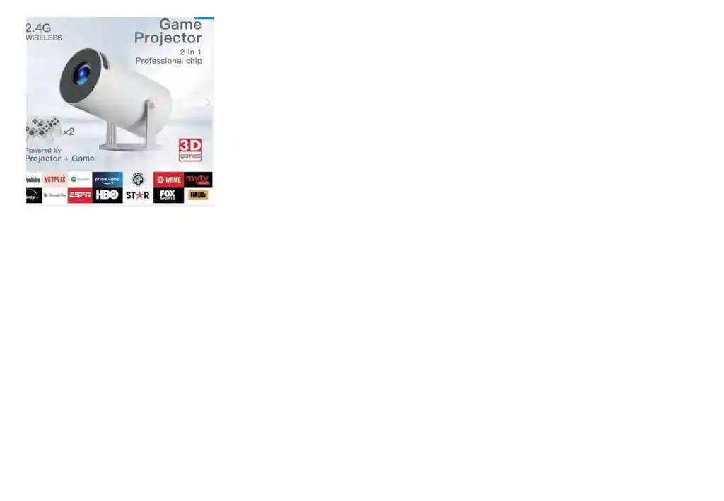 Proyector 2 En 1 Con Videojuegos M300 Max
