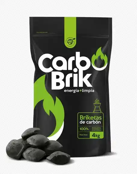 Briqueta De Carbón 4 Kg Carbobrik