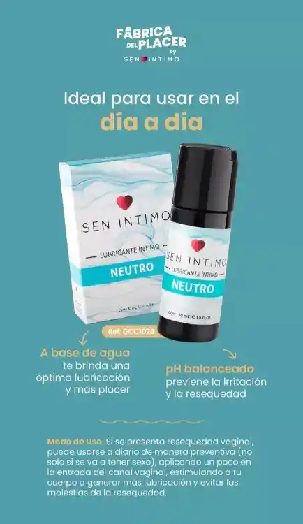 Lubricante Neutro 30ml Sen Intimo