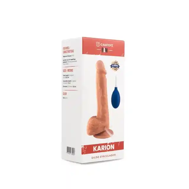 Dildo Realista Eyaculador Karion Piel