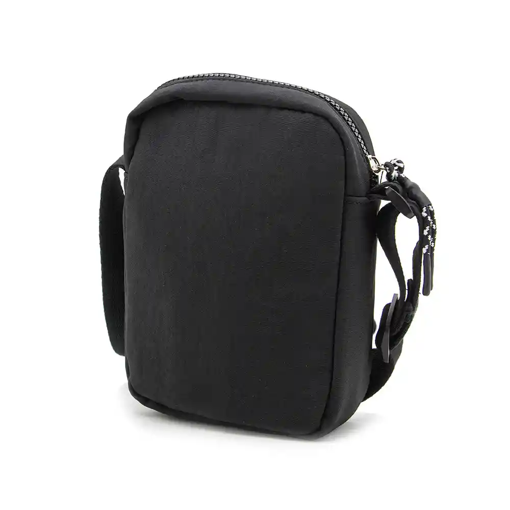 Bandolera Pequeña De Poliéster Con Accesorio En El Cierre