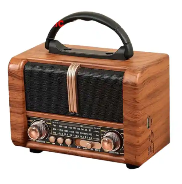 Radio Ns Marrón Claro-8107bt Con Sonido Claro Y Potente