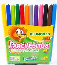 Plumones Parchesitos X 12 Und