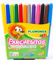 Plumones Parchesitos X 12 Und
