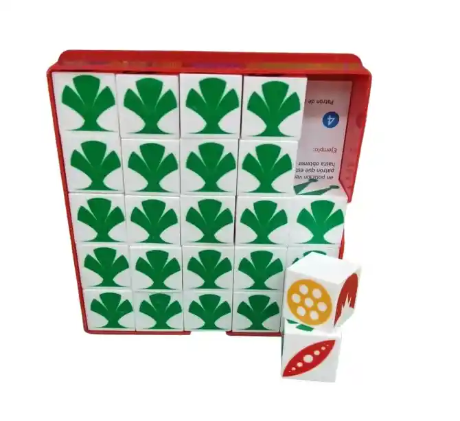 Juego Destreza Serie 4 Natura Con 25 Cubos Para Niños