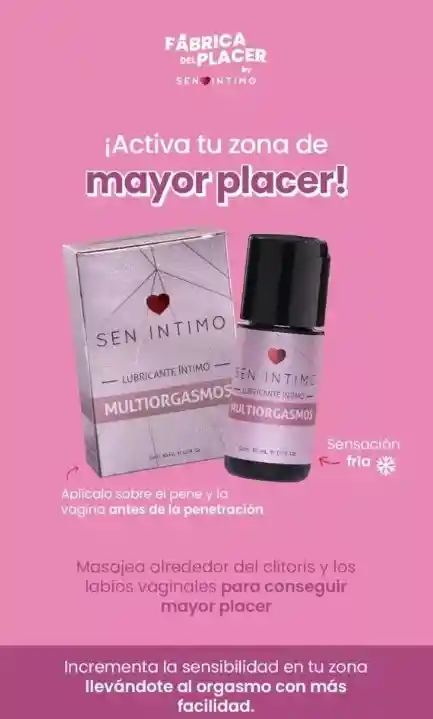 Multiorgasmos Lubricante Sen Intimo 30ml