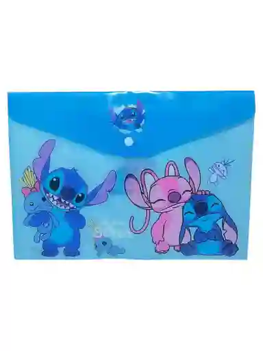 Carpeta De Stich Plastica Azul Oscuro